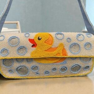 Beaded Rubber Duck Bag Small Callout on Duck Tail